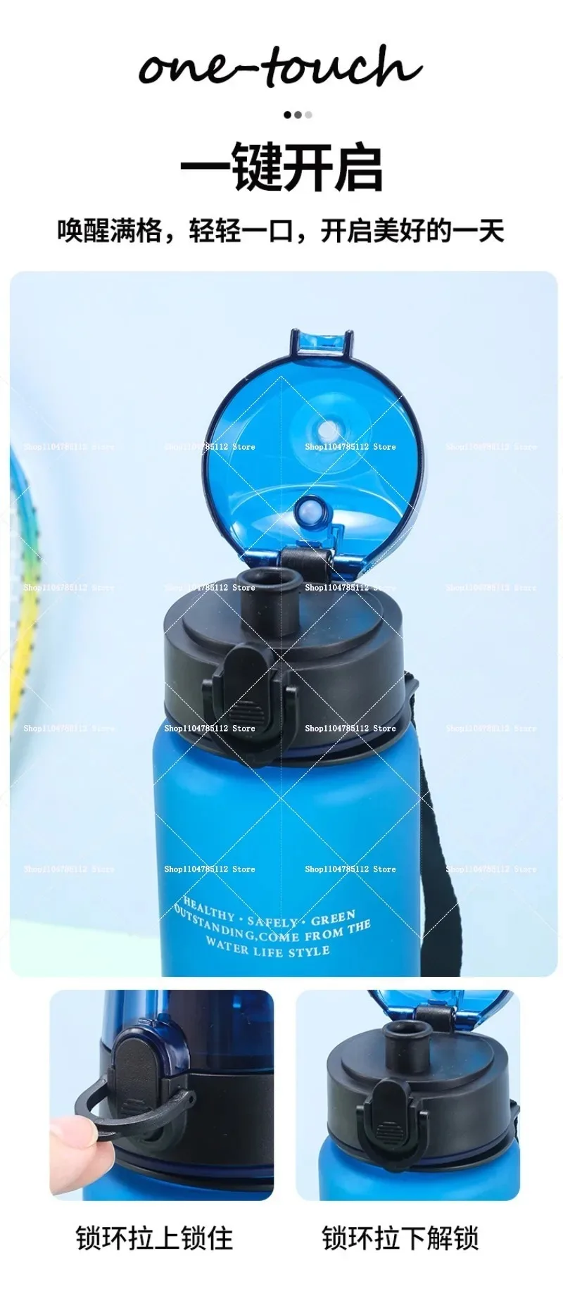 650ML One Piece Water Cup Boys & Girls Portable Drop-proof Outdoor Fitness Jug Luffy Zoro Frosted Men Sports Water Bottle Gift - Image 4