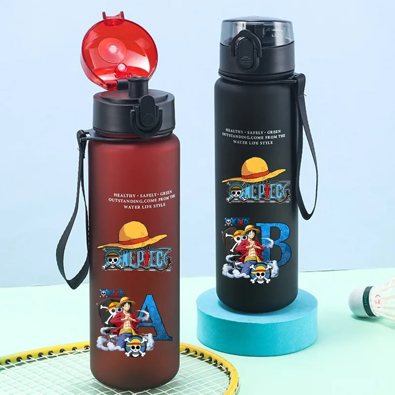 650ML One Piece Water Cup Boys & Girls Portable Drop-proof Outdoor Fitness Jug Luffy Zoro Frosted Men Sports Water Bottle Gift - Image 2