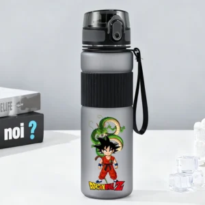 550ml Dragons Ball Sports Water Bottles Anime Son Goku Frosted Bottle Boys Outdoor Gym Fitness Jugs Portable Drinking Cups Gift